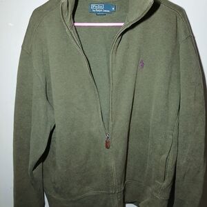 Polo by Ralph Lauren Men's Zip-Up in Olive